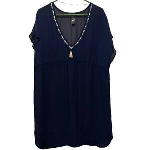 Dorina Blue Sheer Swim Coverup